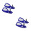2 Pairs Blue Motorcycle Handlebar Windshield Hand Guards For Winter 7