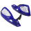 2 Pairs Blue Motorcycle Handlebar Windshield Hand Guards For Winter 2