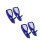 2 Pairs Blue Motorcycle Handlebar Windshield Hand Guards For Winter 4