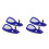 2 Pairs Blue Motorcycle Handlebar Windshield Hand Guards For Winter 9