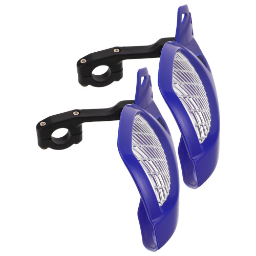 2 Pairs Blue Motorcycle Handlebar Windshield Hand Guards For Winter 2
