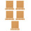120 Pcs Self Adhesive Cork Sheets Square Tiles For Diy Coasters 10Cm 4