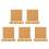 120 Pcs Self Adhesive Cork Sheets Square Tiles For Diy Coasters 10Cm 9