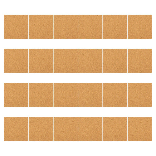 120Pcs Light Brown Cork Pads with Adhesive Backing for DIY Coasters 1