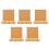 120 Pcs Self Adhesive Cork Sheets Square Tiles For Diy Coasters 10Cm 10