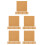 120 Pcs Self Adhesive Cork Sheets Square Tiles For Diy Coasters 10Cm 8