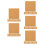 120 Pcs Self Adhesive Cork Sheets Square Tiles For Diy Coasters 10Cm 5