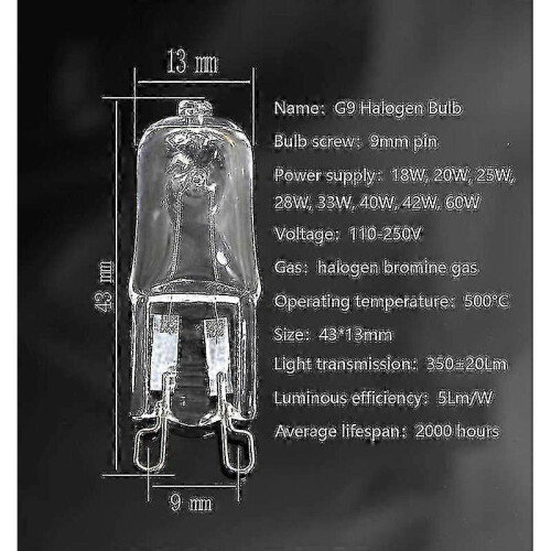 G9 halogen bulbs 18w 20 pieces dimmable for ceiling lights 1