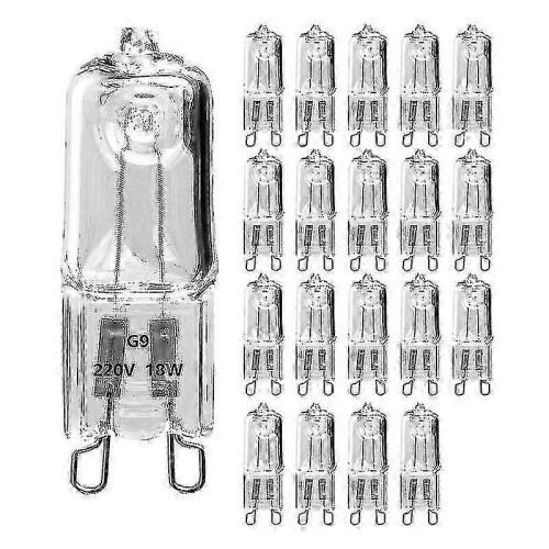 G9 halogen bulbs 18w 20 pieces dimmable for ceiling lights