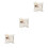 3Pcs Satin Wedding Ring Pillow For Ceremony Rings Bearer 5