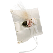 3Pcs Satin Wedding Ring Pillow For Ceremony Rings Bearer
