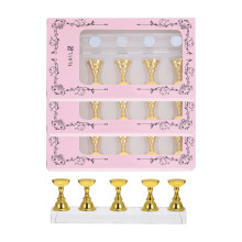 3 Pieces Armor Display Stand Nail Tips Set Practice Fingernail Stands