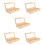 5pcs 12-Grid Wooden Storage Box with Lid 10