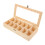 5pcs 12-Grid Wooden Storage Box with Lid 2