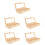 5pcs 12-Grid Wooden Storage Box with Lid 8