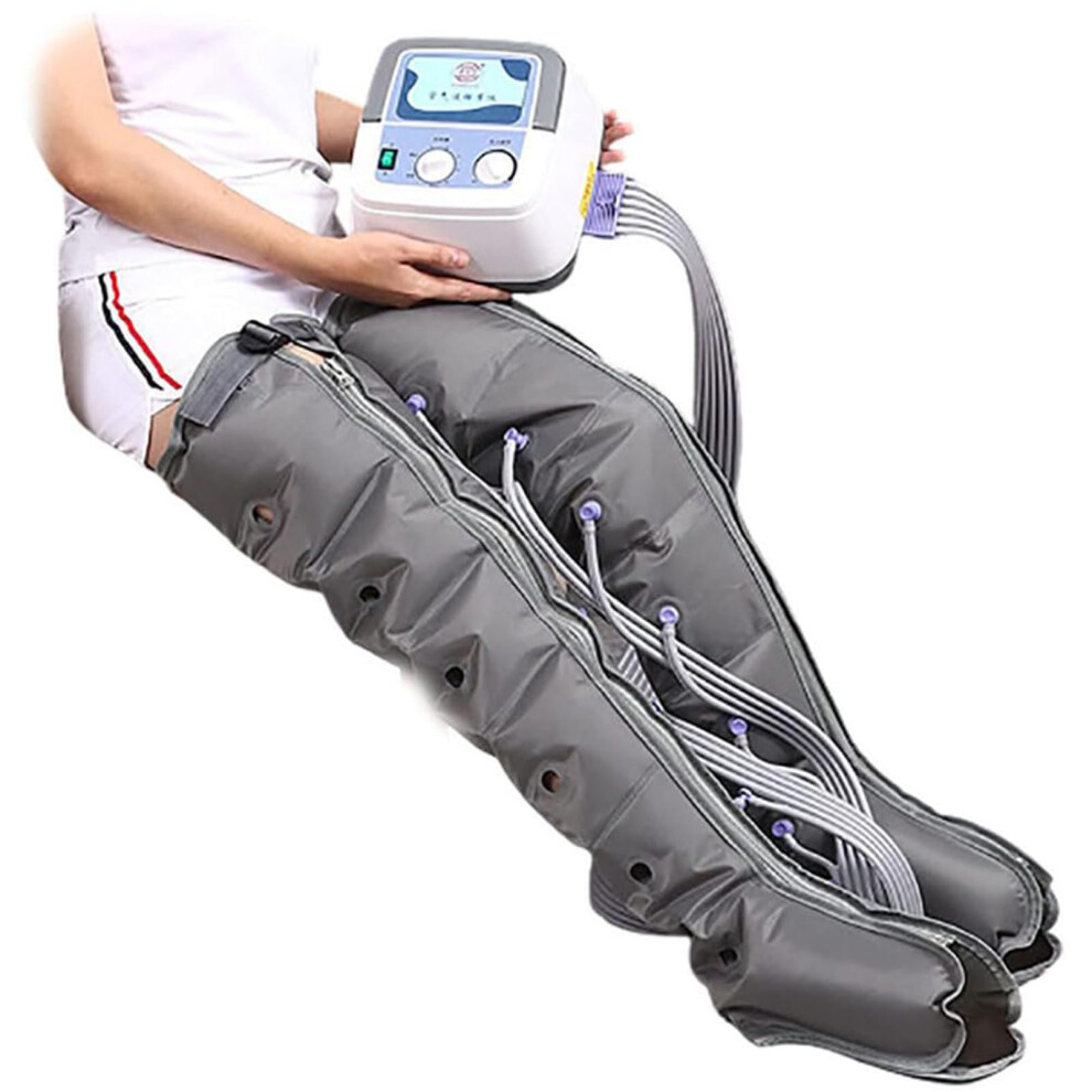 Air Compression Leg Massager, 6-Cavity Breathable System, Foot Ankle Calf Massager For Circulation, Lymphatic Drainage