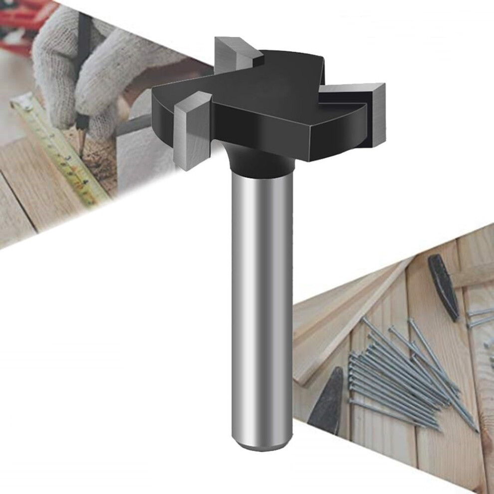14 Inch Shank Router Bit With Carbide Tip For Woodworking Heavy Duty High Precision Hardwood And Softwood 9084446267488