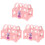 3 Pack Treasure Chest Child 14x11cm Pink 4