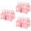 3 Pack Treasure Chest Child 14x11cm Pink 8