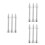 9Pcs Cake Decoration Tools Silver Flower Nail Icing Rose Baking Sticks 7