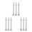 9Pcs Cake Decoration Tools Silver Flower Nail Icing Rose Baking Sticks 6