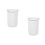 2Pcs White Graphite Crucible Dish Acid Alkali Resistant Smelting Tool 4