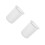 2Pcs White Graphite Crucible Dish Acid Alkali Resistant Smelting Tool 9