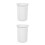 2Pcs White Graphite Crucible Dish Acid Alkali Resistant Smelting Tool 6