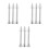 9Pcs Cake Decoration Tools Silver Flower Nail Icing Rose Baking Sticks 2