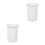 2Pcs White Graphite Crucible Dish Acid Alkali Resistant Smelting Tool 8