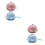 4Pièces Brosse Bain Enfant Douce Silicone Usage Bain 10