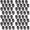 64 Pcs Table Ring Dining Table Pointed Hat Pvc 7