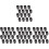 64 Pcs Table Ring Dining Table Pointed Hat Pvc 4