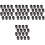64 Pcs Table Ring Dining Table Pointed Hat Pvc 5