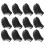 12pcs Trekking Pole Tip Hiking Pole Replacement Tips Black 10