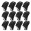 12pcs Trekking Pole Tip Hiking Pole Replacement Tips Black 1