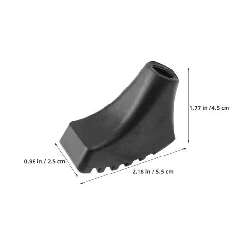 12pcs Trekking Pole Tip Hiking Pole Replacement Tips Black 1