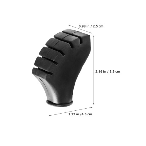 12pcs Trekking Pole Tip Hiking Pole Replacement Tips Black 2