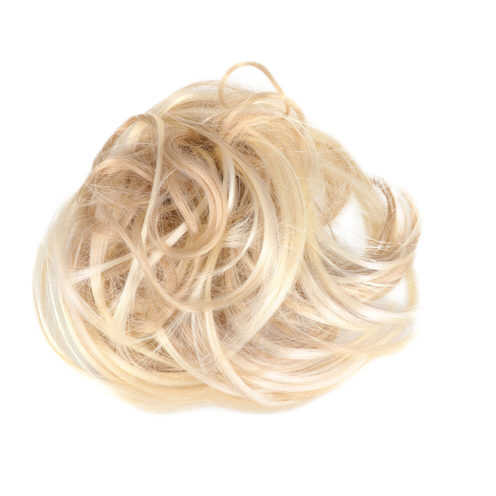 Artibetter Unisex 2Pcs Lifelike Hair Ring Fluffy Curly Wig Hair Ties For Women Girls