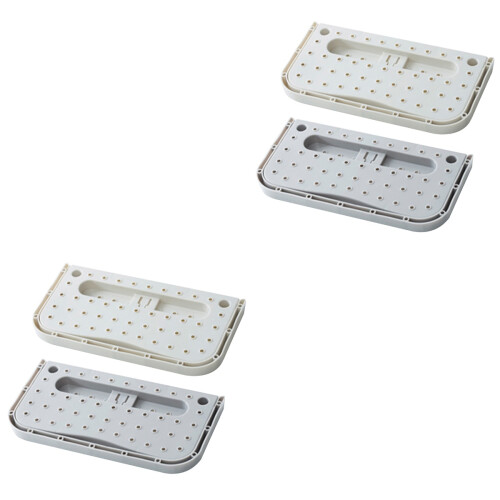 Set Of 2 Wall Mounted Shoe Rack Easy To Install Suction 2