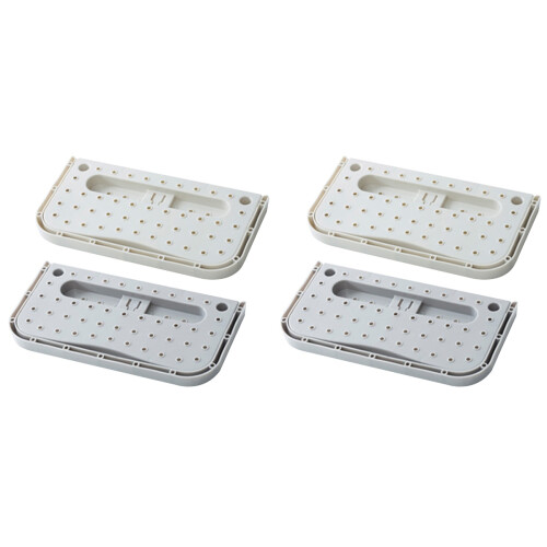 Set Of 2 Wall Mounted Shoe Rack Easy To Install Suction 1