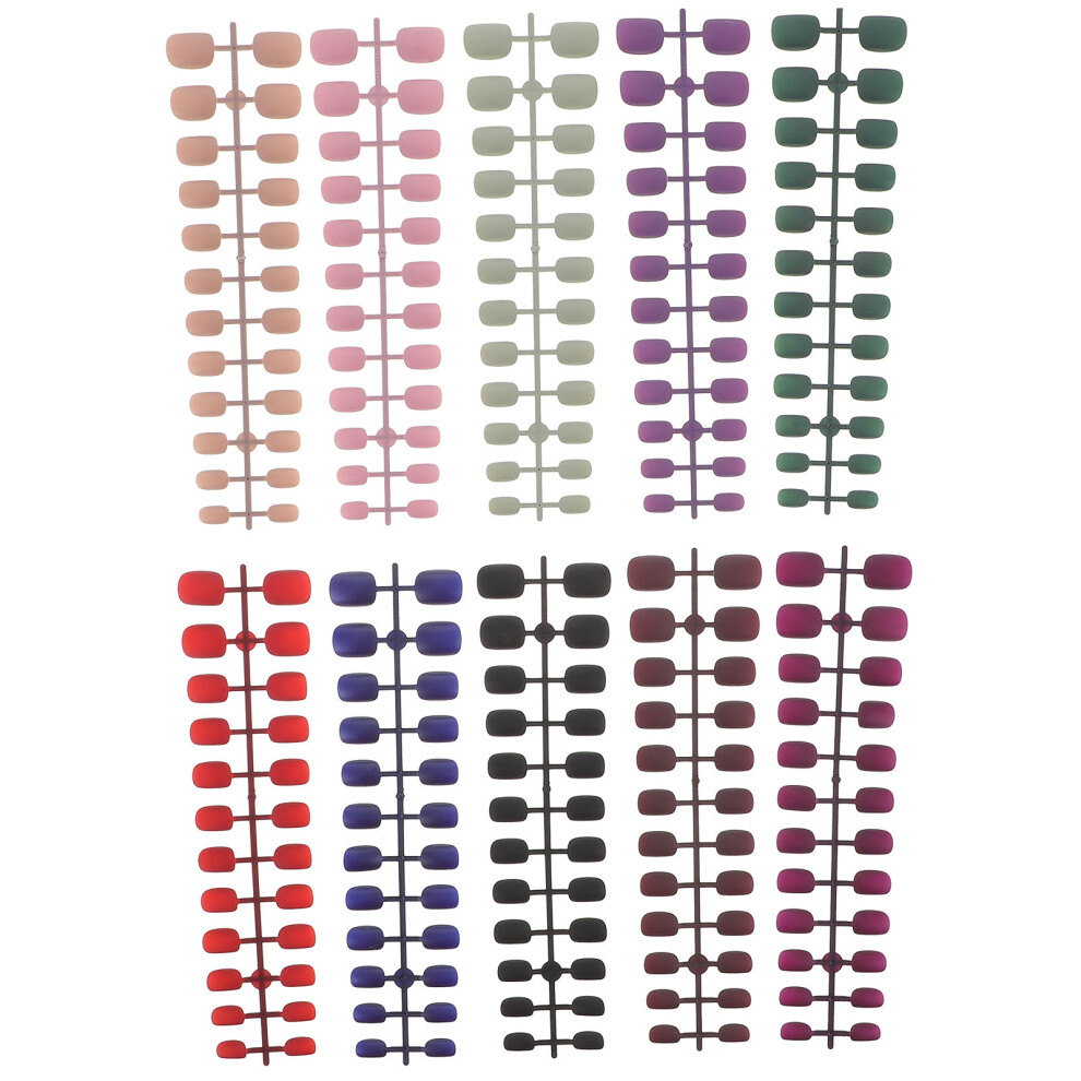 Artibetter 960 Pcs Press On Nails Short False Nails Accessory Fake Nails Tips
