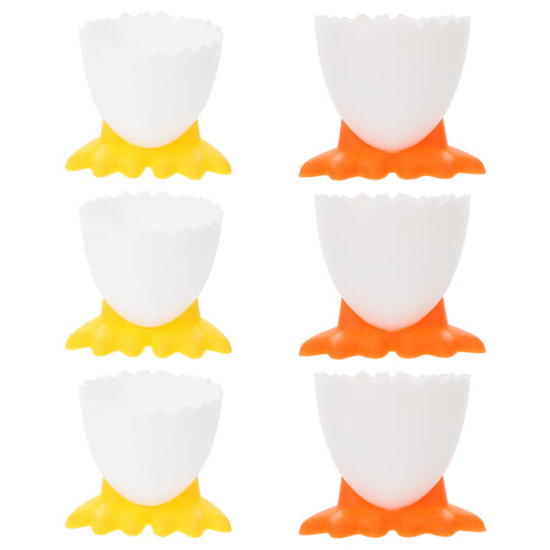 3 Pcs Fun Chicken Shape Egg Holder Cups Cute Baskets For Fresh Eggs