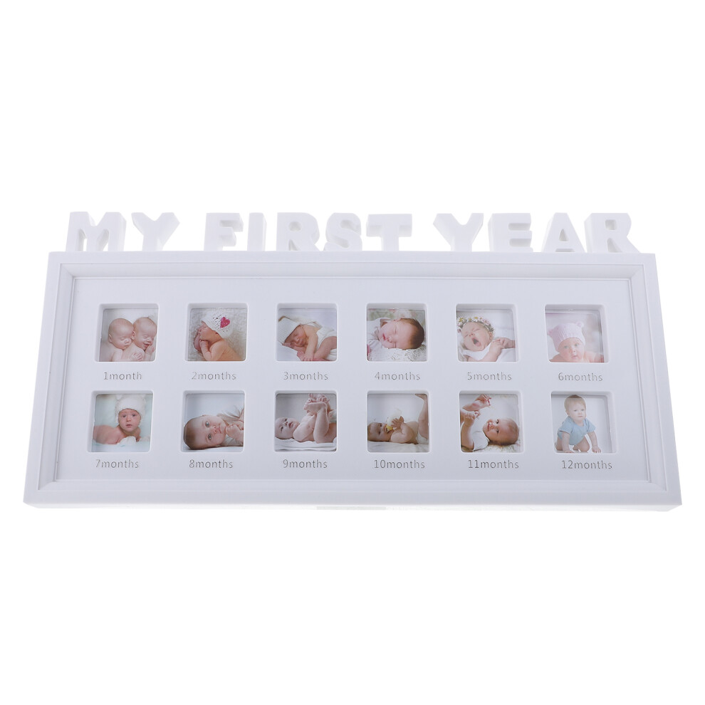 Villcase 2Pcs Baby Keepsake Frame Photo Collage 41X20cm