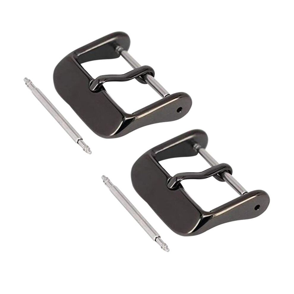 8 Pcs 24mm Watch Clasp Stainless Steel Watch Band Buckle For Watch-image-OPC-PKYDC5F-NEW