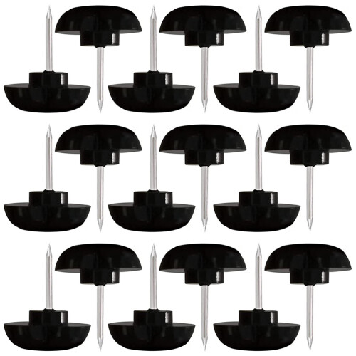 4 Boxes Thumbtack Convenient Pushpins Black Office 1