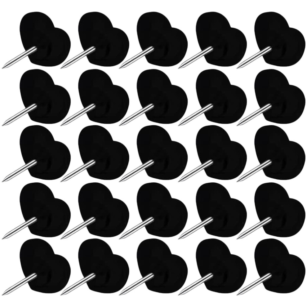 4 Boxes Thumbtack Convenient Pushpins Black Office 013609879786