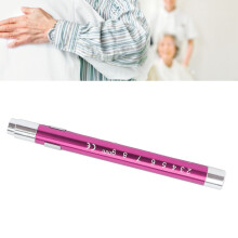Aluminum Alloy LED Penlight with Yellow Light & 50mm Pupil Gauge - Purple
