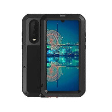 LOVE MEI Powerful Dustproof Shockproof Splashproof Metal + Silicone Combination Case for Huawei P30