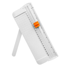 Paper Cutter A4 Trimmer With Security Safeguard Side Ruler Portable Straight Edge For Scrapbooking Cardstock White